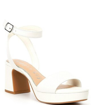 Adore Leather Platform Sandals | Dillard's