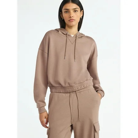 Scoop Women's Scuba Pullover Hoodie,Sizes XS-XXL | Walmart (US)