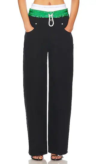 Trilayer Baggy Pant in Washed Black | Revolve Clothing (Global)