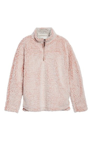 Women's Thread & Supply Wubby Fleece Pullover, Size Small - Pink | Nordstrom