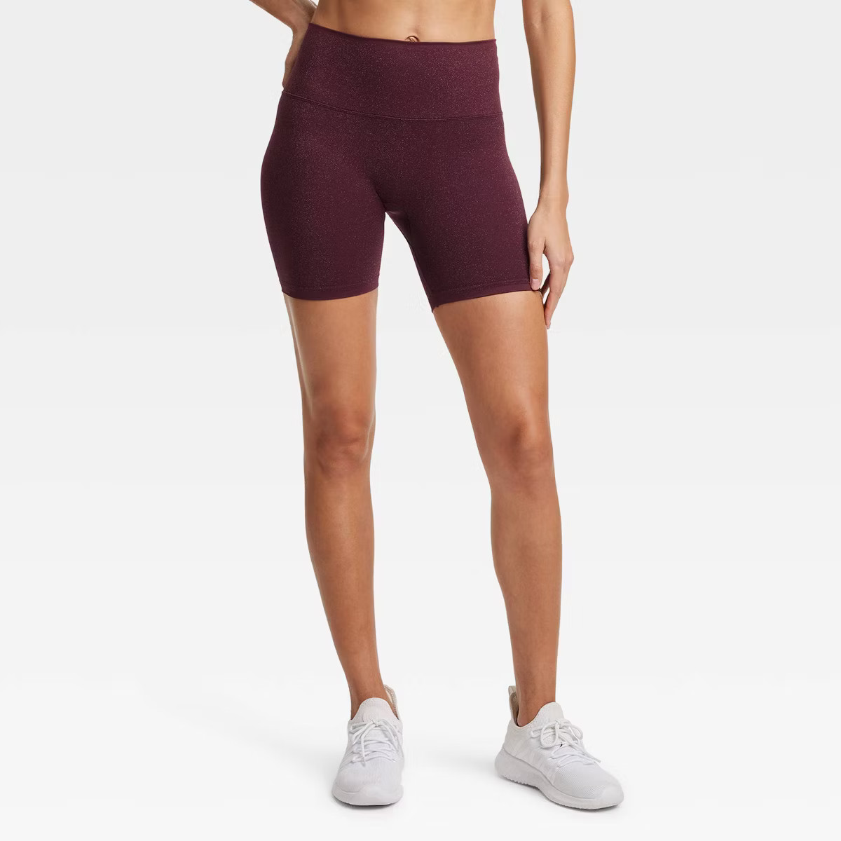 Women's Lurex Seamless High-Rise Bike Shorts 6" - All In Motion™ | Target