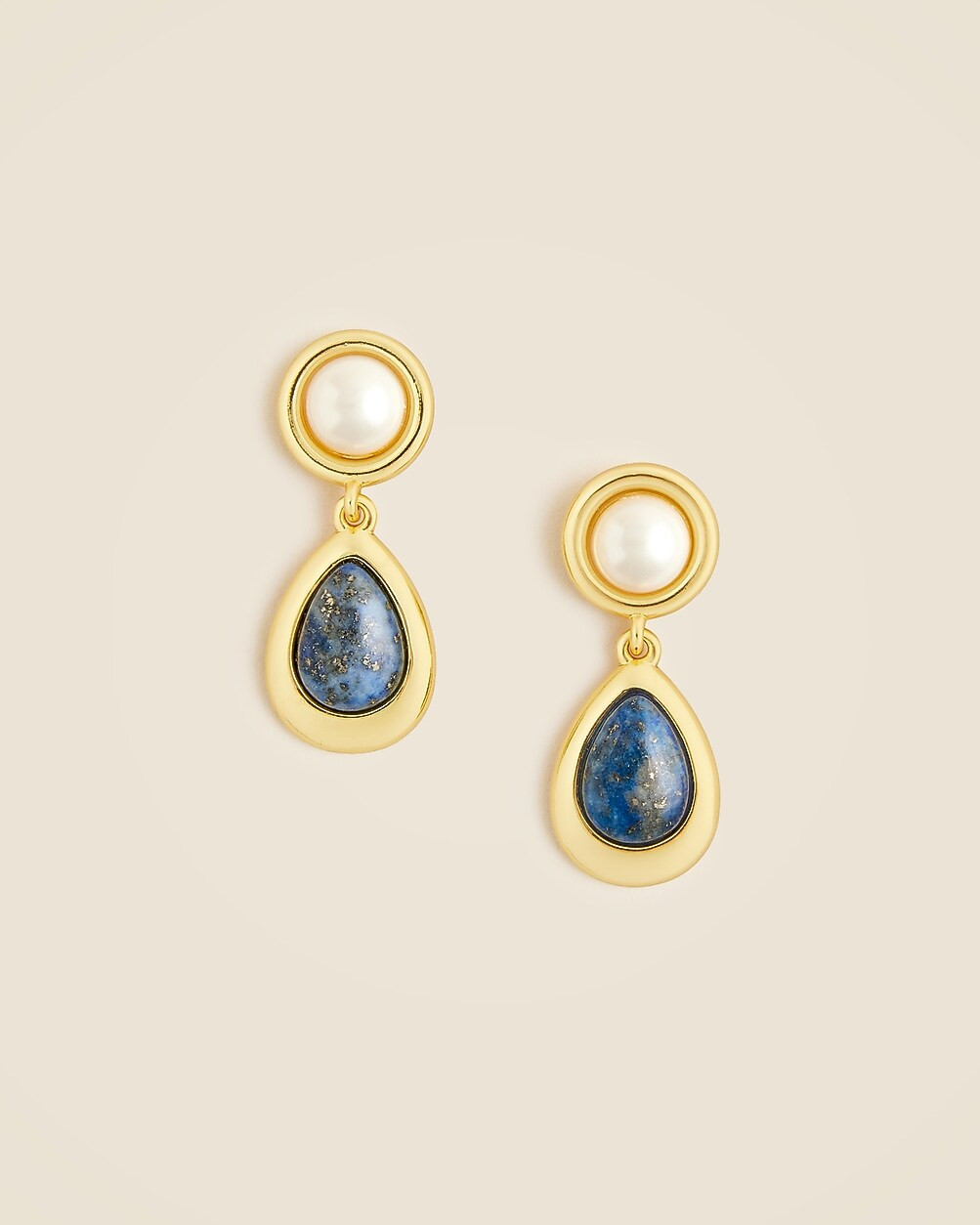 Pearl and stone drop earrings | J. Crew US