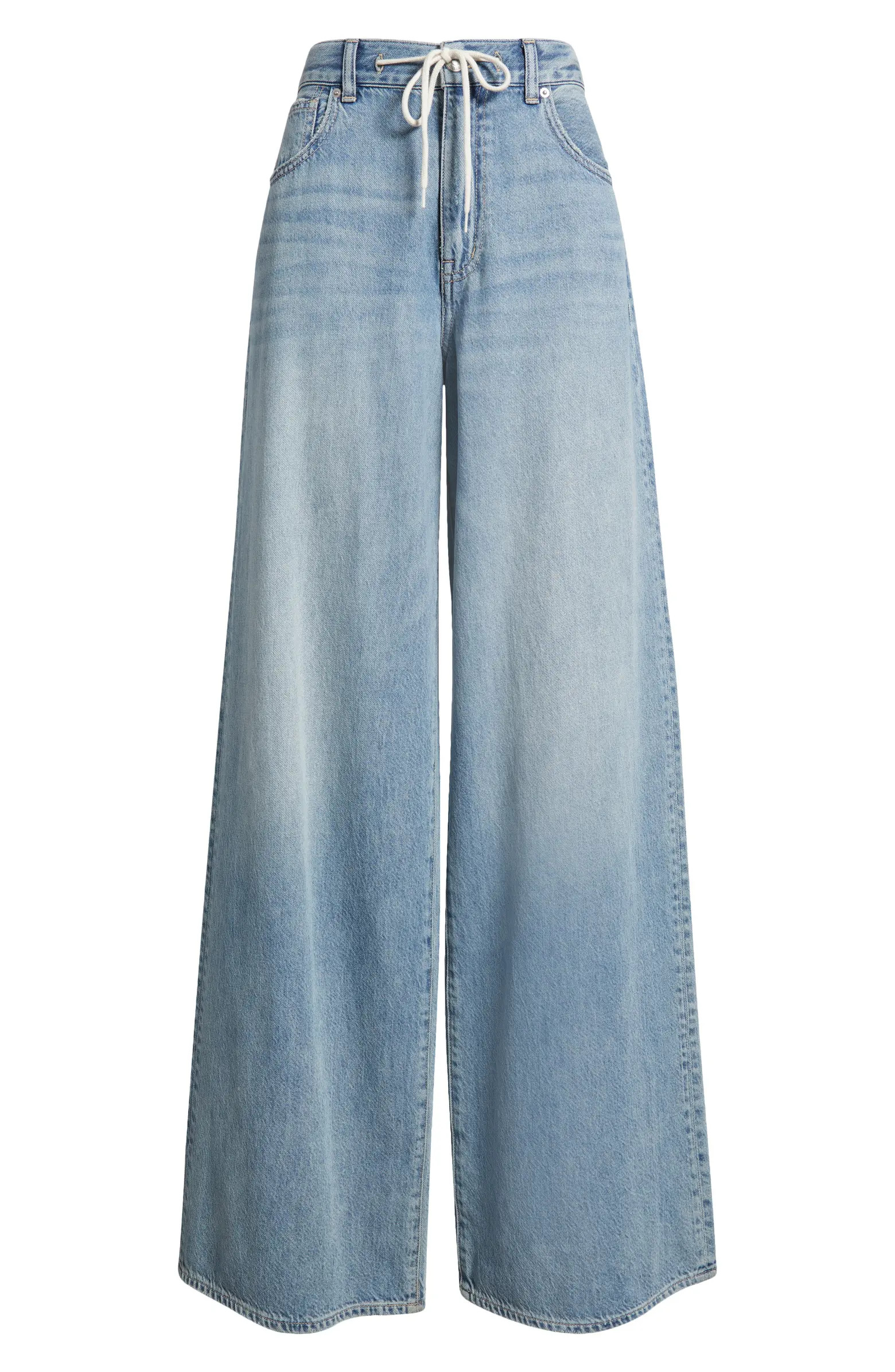 Madewell Superwide Leg Drawstring Jeans | Nordstrom | Nordstrom