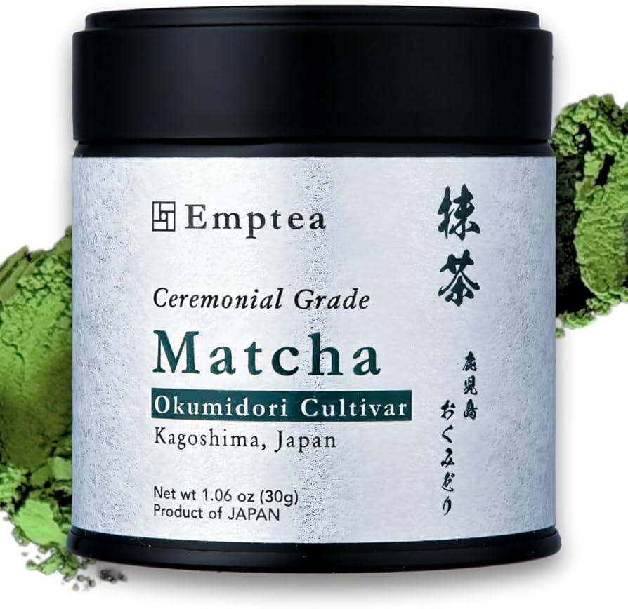 Emptea Kagoshima Okumidori Matcha Powder Ceremonial Grade - First Harvest Stone-milled Premium Si... | Amazon (US)