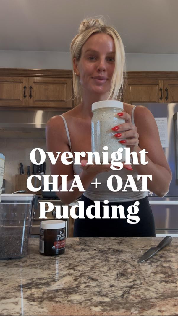 Overnight chia/oat pudding 

1 cup milk
1 cup Greek yogurt 
2tsp vanilla bean pasta
1/2 cup rolled oats
1/3 cup chia seeds
1/4 cup shredded coconut 
1-2tbsp Chobani sweet cream creamer 
1/3 cup applesauce (optional) 

Sautéed apple topping: (also optional but delish) 
In a skillet, sauté 1 green apple (peeled and diced into small cubes) with 2tbsp maple syrup, 1 tbsp brown sugar and 2 tsp cinnamon until the apples are soft and coated. 

Combine all the ingredients in a jar, seal it and let it sit overnight to absorb all the moisture. In the morning top it off with cinnamon, maple syrup, honey, berries, whatever else you may fancy! 

#LTKBaby #LTKFamily #LTKKids