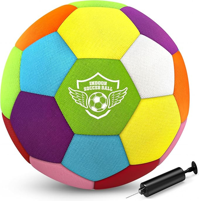 HopeRock Size 4 Indoor Soccer Ball -Soft Silent Foam Size 4 with Realistic Bounce for Youth Skill... | Amazon (US)