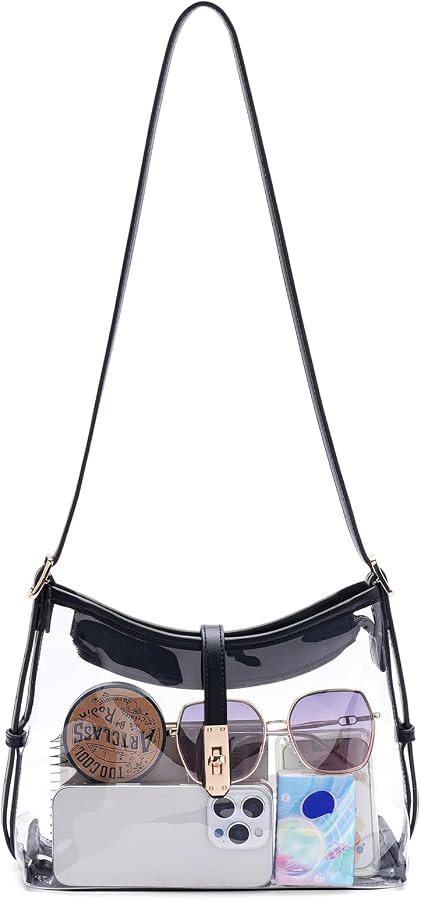Clear Bag for Stadium Events,Small Crossbody Bag for Women Shoulder Purse for Concerts Sports | Amazon (US)