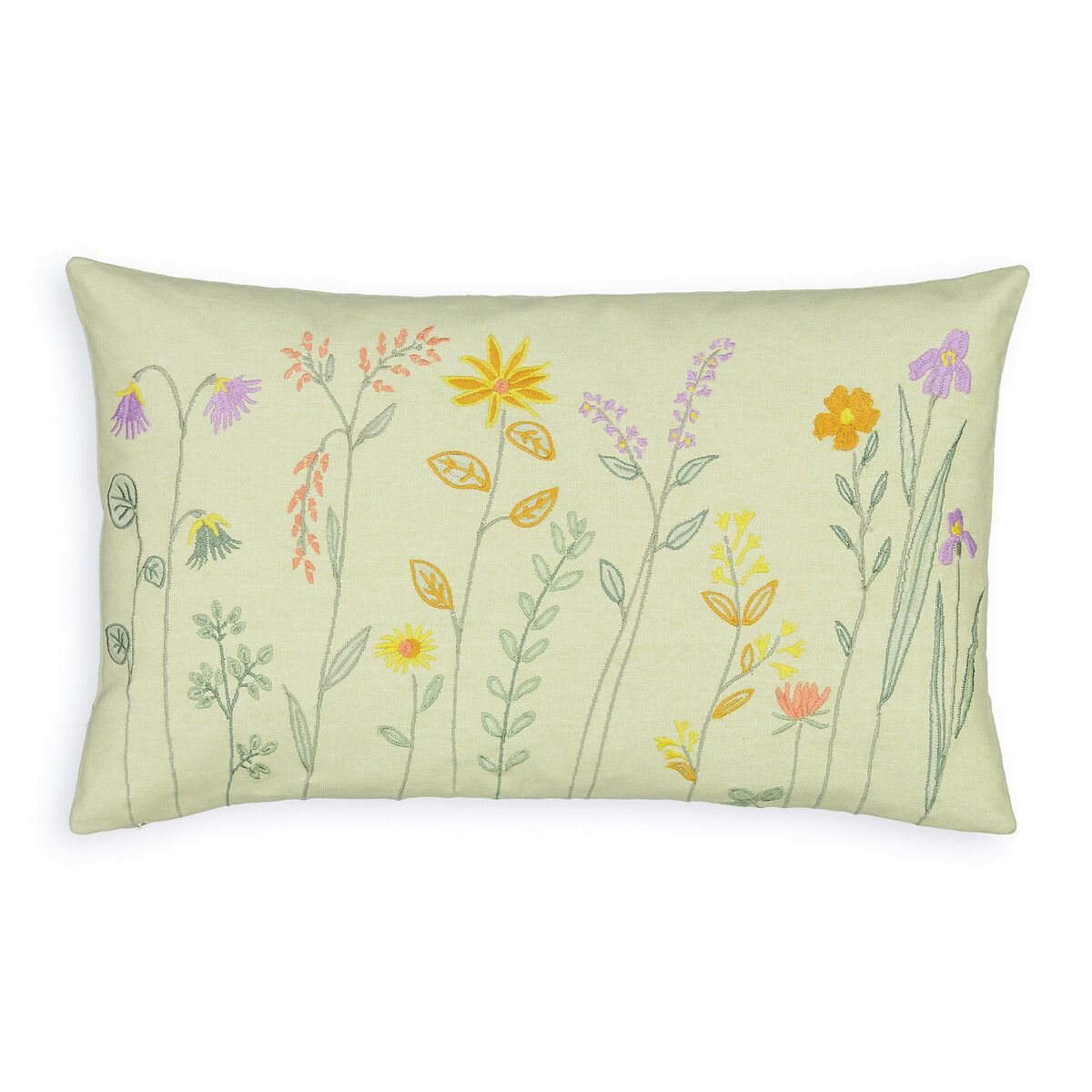 Frannie Rectangular Floral Embroidered 100% Cotton Cushion Cover | La Redoute (UK)