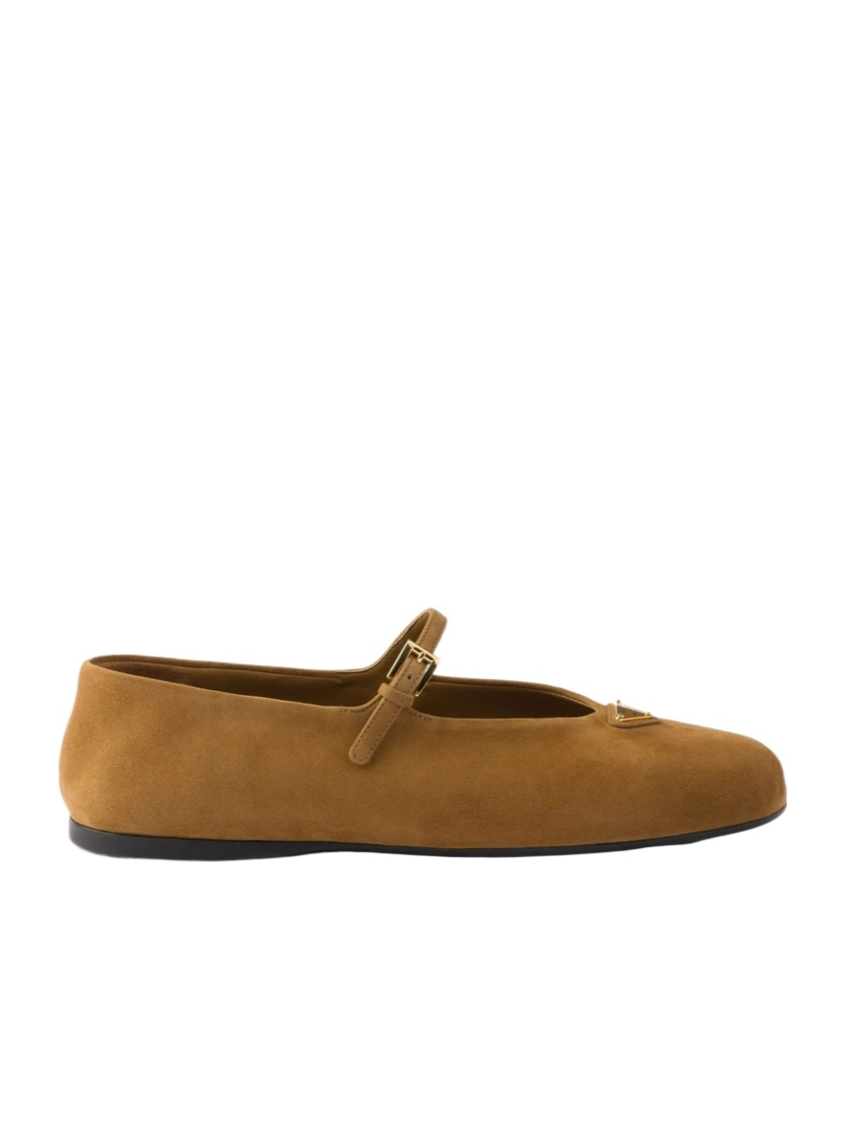 Prada Logo Plaque Ballerina Shoes | Senser US