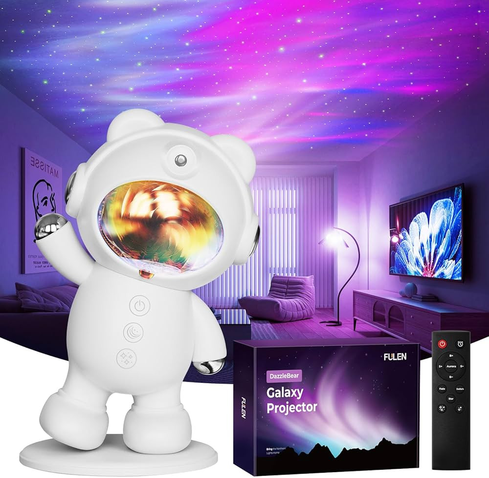 FULEN Galaxy Projector for Bedroom,Star Projector Cute Night Light, Aurora Ceiling Light, LED Lig... | Amazon (US)