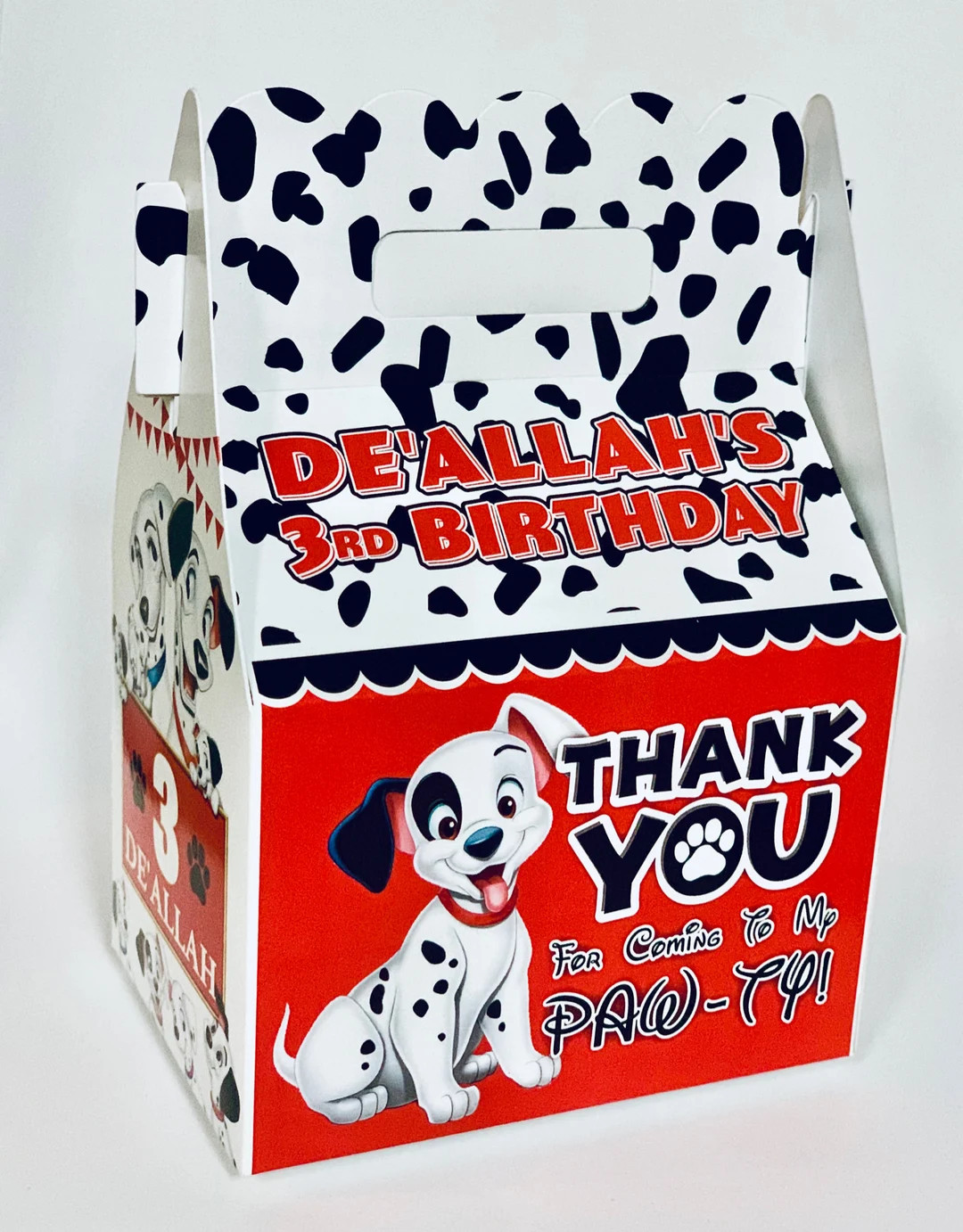 101 Dalmatians Birthday Party, Personalized Gable Favor Boxes, Pack of 8 - Etsy | Etsy (US)