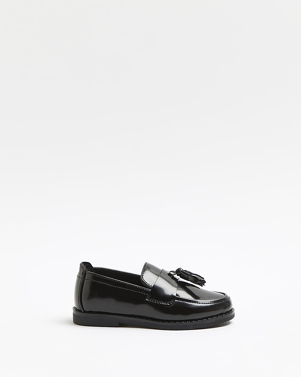 River Island Mini boys black patent tassel loafers | River Island (US)
