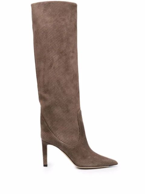 Mavis 85mm pointed-toe stiletto-heel boots | Farfetch (US)