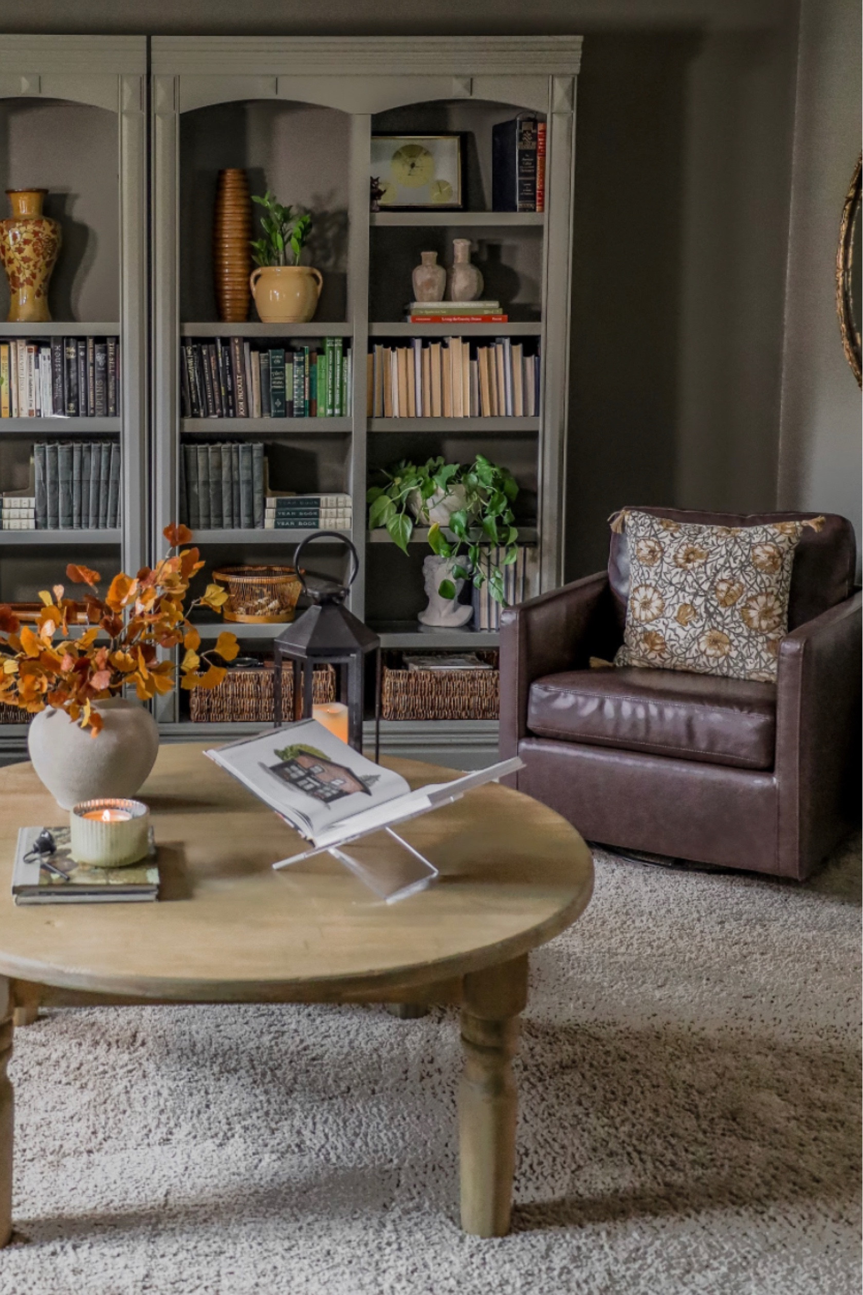 I love these dark brown leather swivel chairs.  We bought two for the den and they are AMAZING! 

#LTKsalealert #LTKhome