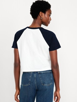 EveryWear Raglan Crop T-Shirt | Old Navy (US)