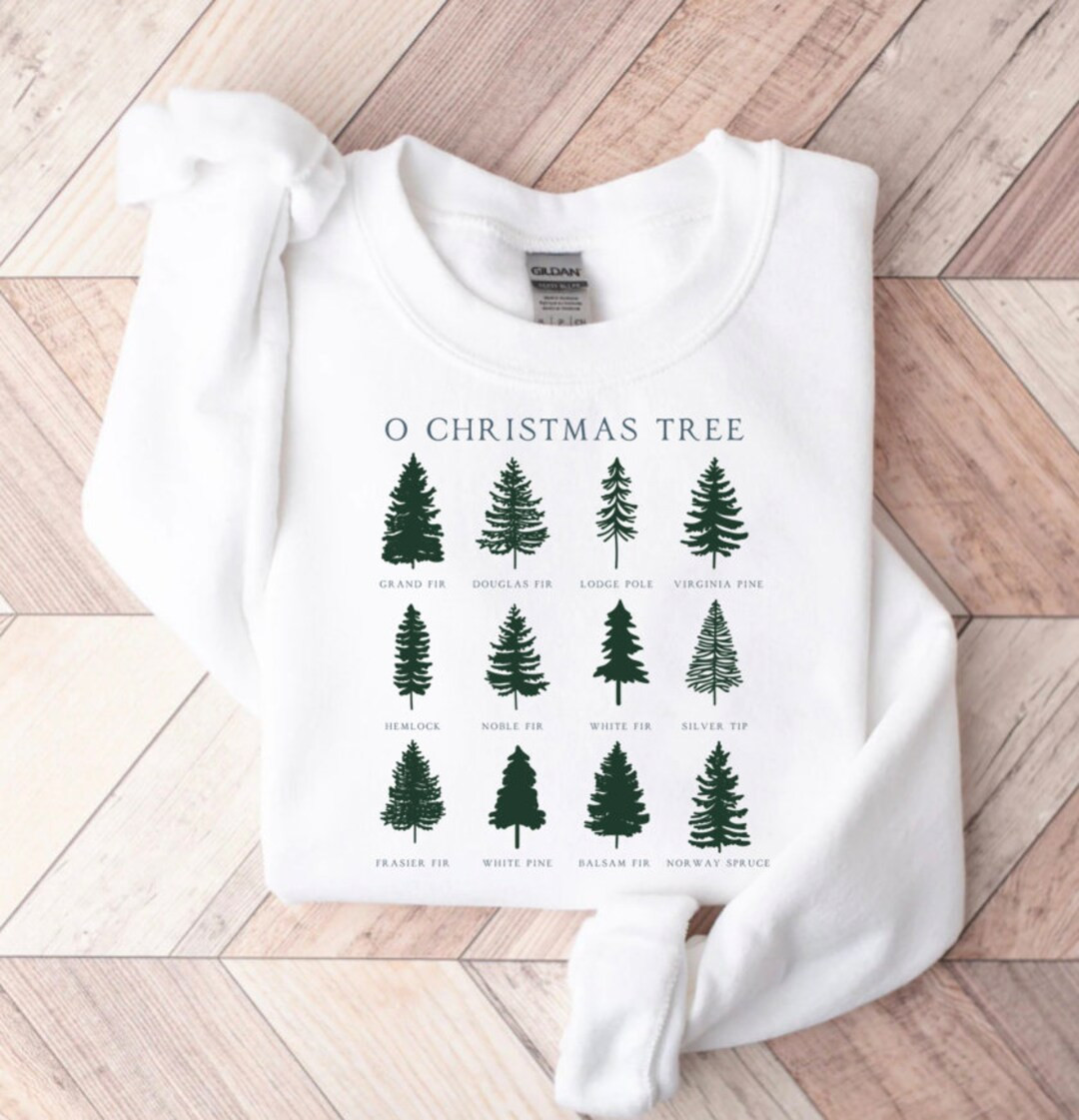 Christmas Tree Sweatshirt, Christmas Sweater, Christmas Pullover Crewneck, Christmas Shirts, Holi... | Etsy (US)