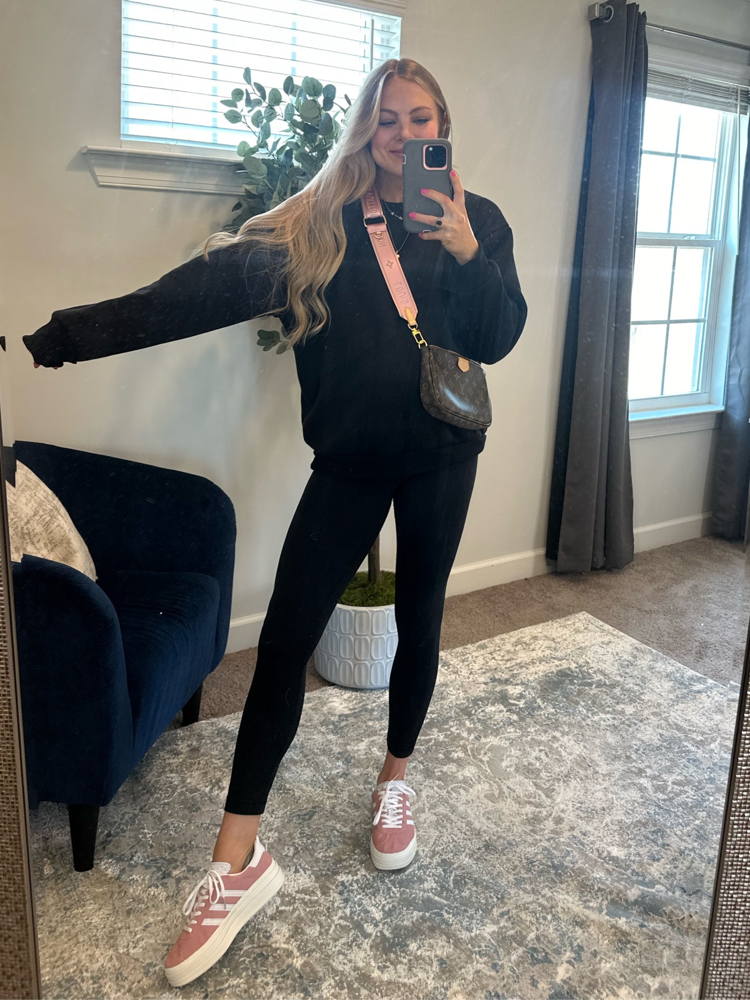 travel outfit
DH gate 
Look alike 
Adidas gazelle 
Louis 
Designer purse 

#LTKshoecrush #LTKfindsunder50