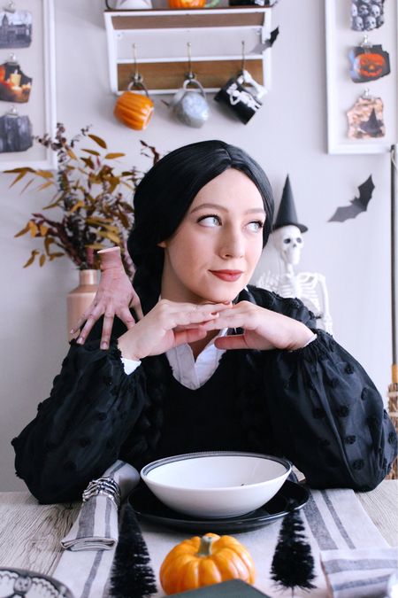 First Halloween costume of the season!! Wednesday Addams 🖤👻

Linked this easy costume I put together! #halloween #halloweencostumes 

#LTKSeasonal #LTKunder50 #LTKHalloween