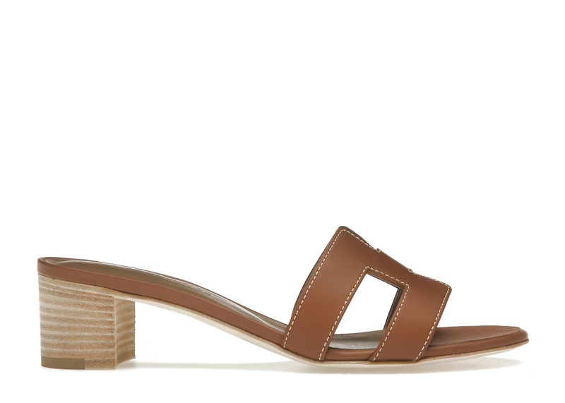 Women's Hermes Oasis Calfskin Sneakers in Gold | StockX