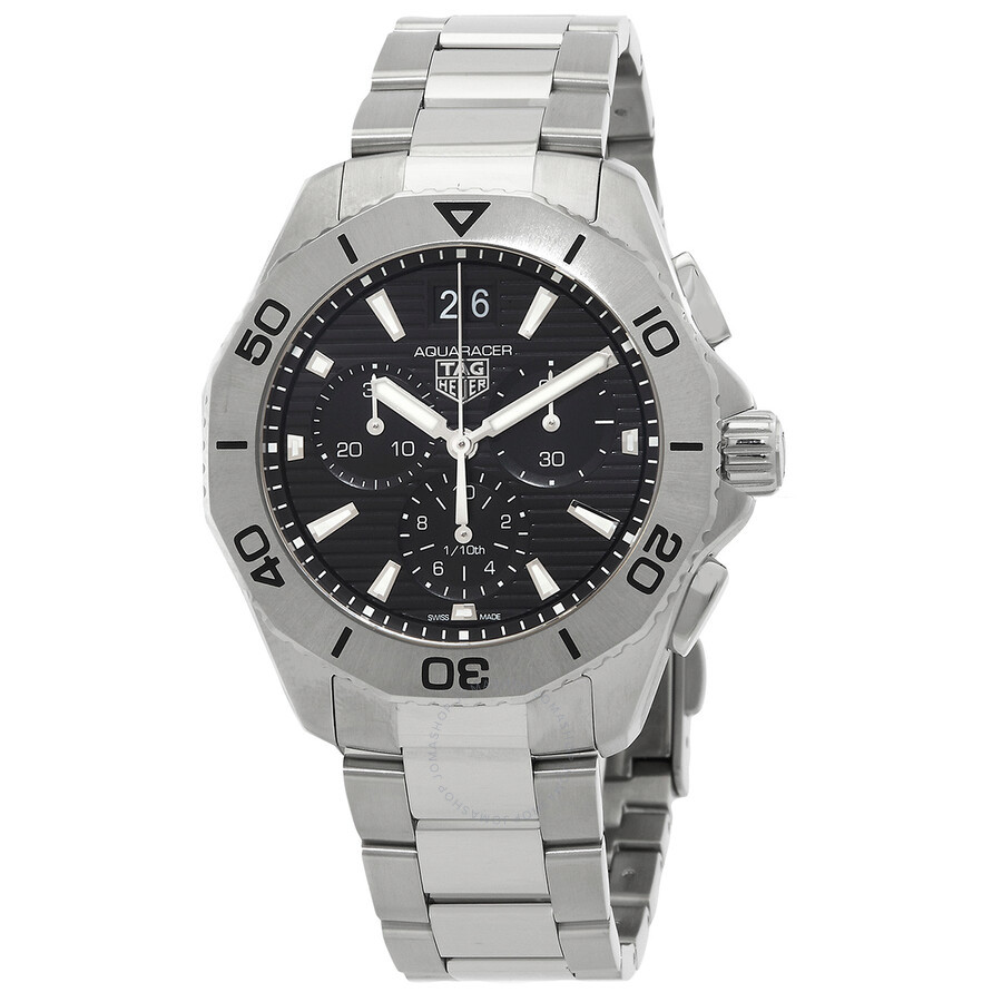 Aquaracer Chronograph Quartz Black Dial Men's Watch | Jomashop.com & JomaDeals.com