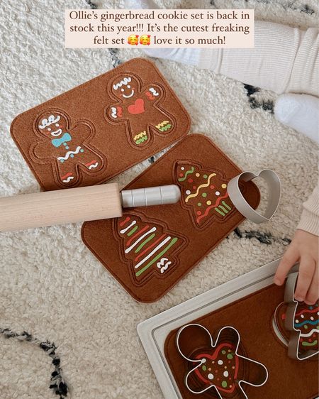 The cutest gingerbread cookie set!!!! Love ours and love that it’s felt!!

Pottery barn kids, gingerbread cookies, toddler toys, toddler play food, play kitchen 

#LTKSeasonal #LTKbaby #LTKkids