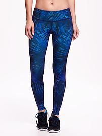 Go-Dry Mid-Rise Printed Compression Legging for Women | Old Navy US