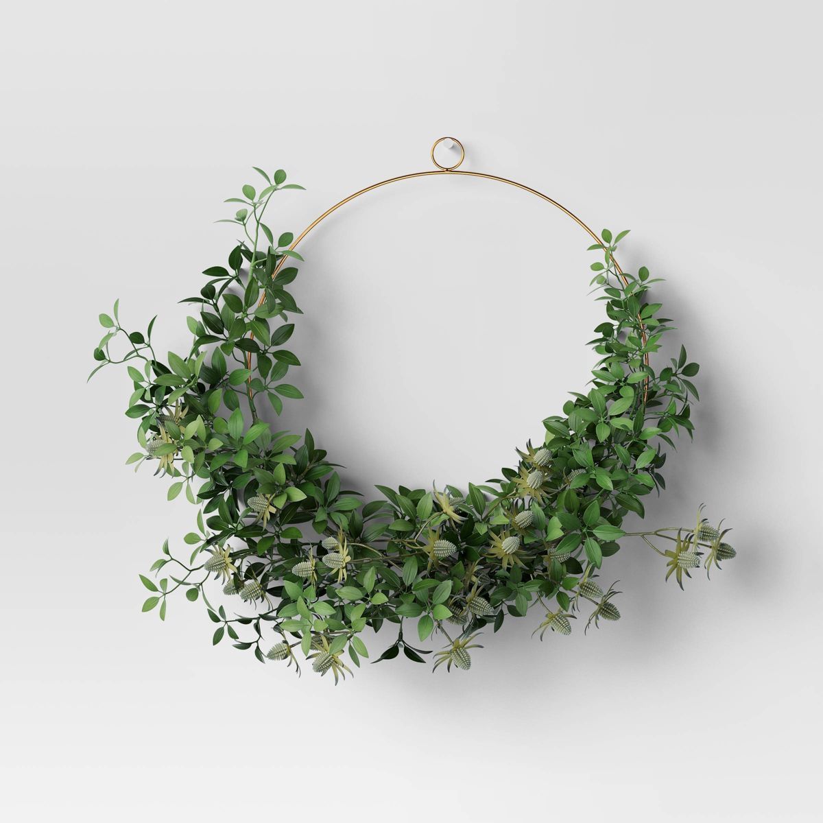 Thistle and Leaf Ring Wreath - Threshold™ | Target