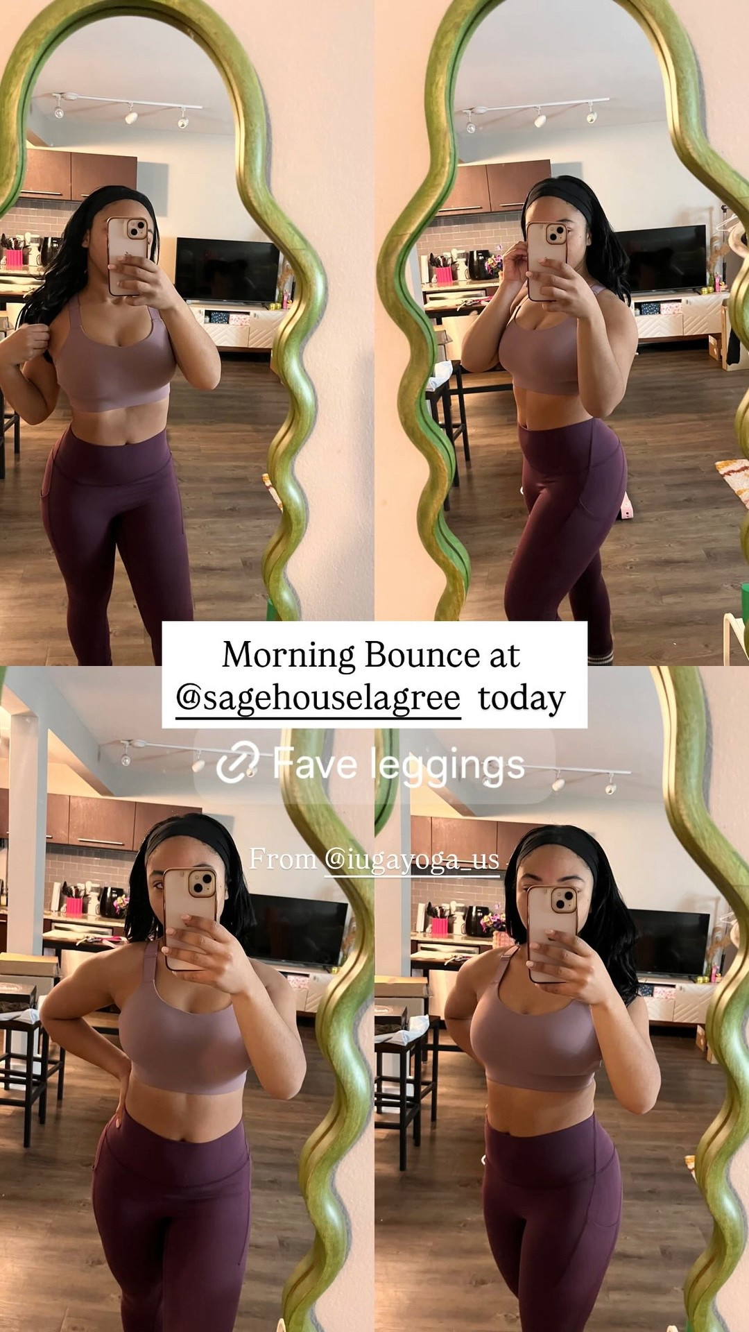 Morning workout in my fave leggings from IUGA!! 💕💕  The bra is super high impact as well. Keeps the girls in place 🍈🍈


#LTKfitnessgoals #LTKootd #LTKPetite