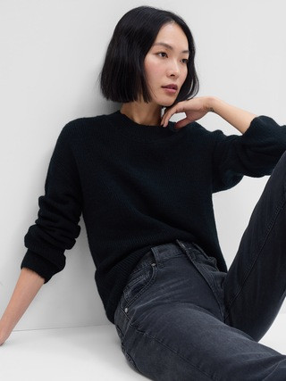 Relaxed Forever Cozy Ribbed Crewneck Sweater | Gap Factory