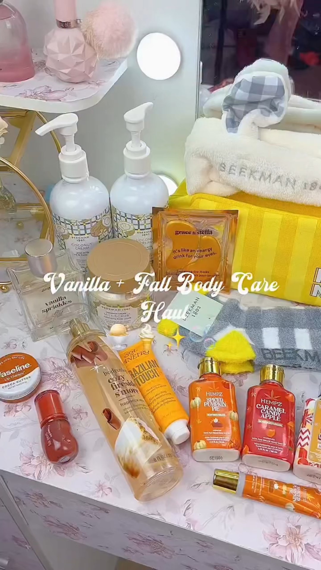 Vanilla + fall body care haul! Got some yummy goodies! I am excited to try them all! Everything smells like the fall and holidays! 😋🩷 @beekman1802 

Use my code: TakiyahD20
-
-

#KindnessKrew #Beekman1802 #sensitiveskin
#bodyscrub #shoppinghaul #bodycare #bodycareroutine #bodycare #showerroutine #beauty 
#bodymist #fallhaul #vanillagirl

#LTKGiftGuide #LTKHoliday #LTKselfcare