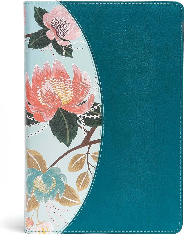 CSB Study Bible For Women, Teal Flowers LeatherTouch, Black Letter, Study Notes and Commentary, A... | Amazon (US)