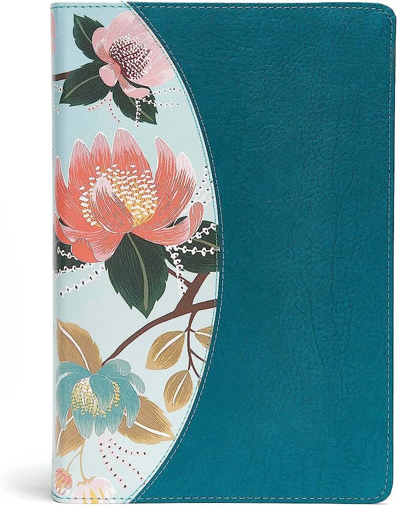 CSB Study Bible For Women, Teal Flowers LeatherTouch, Black Letter, Study Notes and Commentary, A... | Amazon (US)