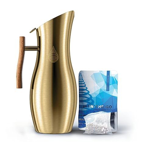 Invigorated Water Alkaline Water Filter Pitcher - Stainless Steel - Pitcher Filters - Tap Water P... | Amazon (US)