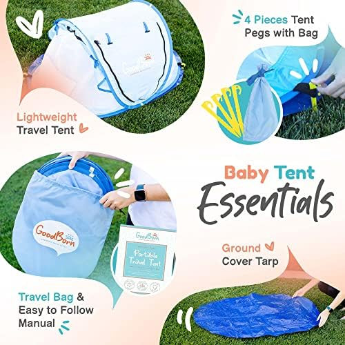 GoodBorn Baby Beach Tent, Baby Tent for Beach with UV Protection, Beach Shade Tent Portable, Outd... | Amazon (US)