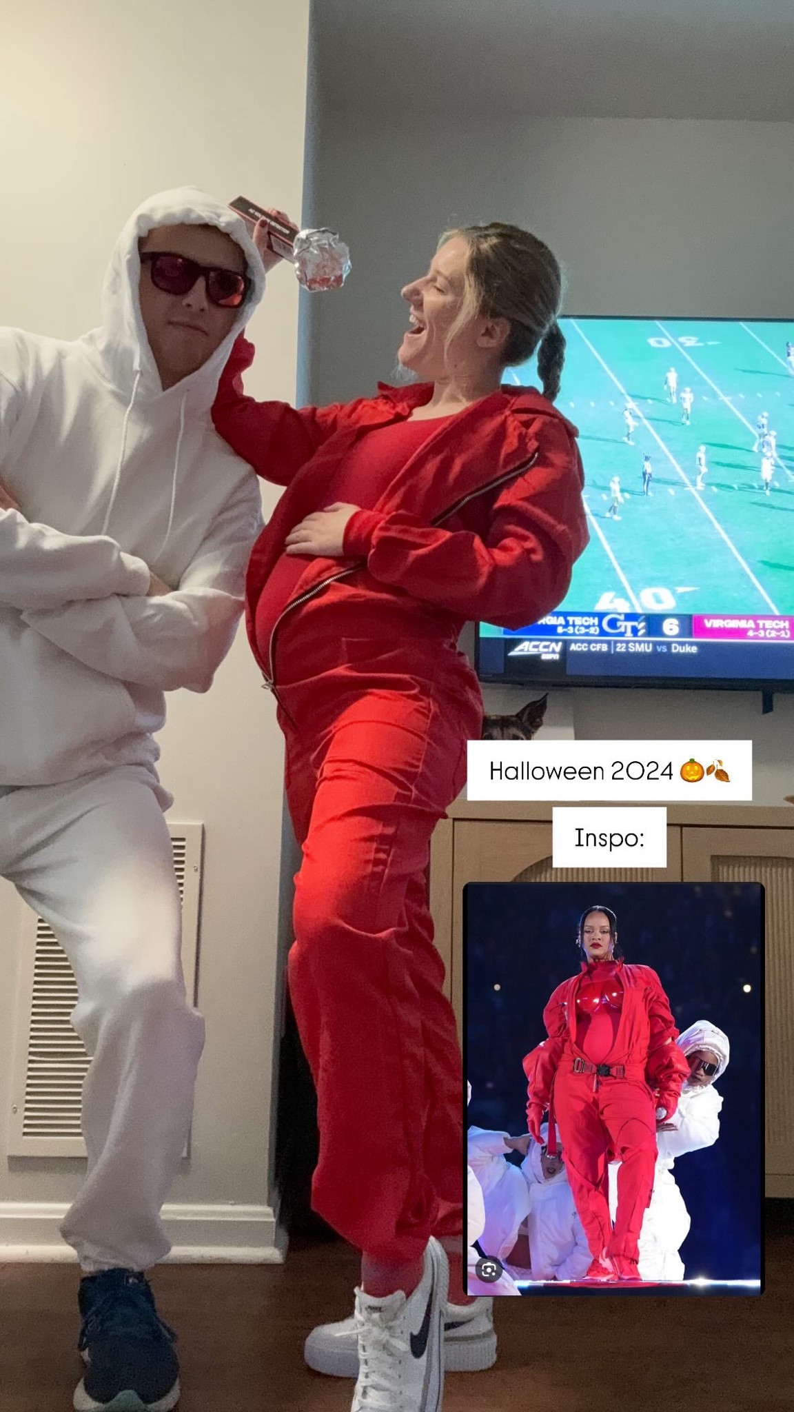 Pregnant Halloween, couples costume, pregnant Halloween costume, last-minute Halloween costume 

#LTKHalloween #LTKFindsUnder50 #LTKSeasonal