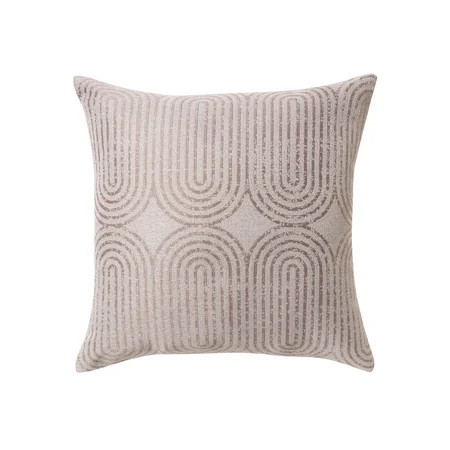 Beautiful 18" x 18" Decorative Outdoor Pillow by Drew Barrymore, Stone | Walmart (US)