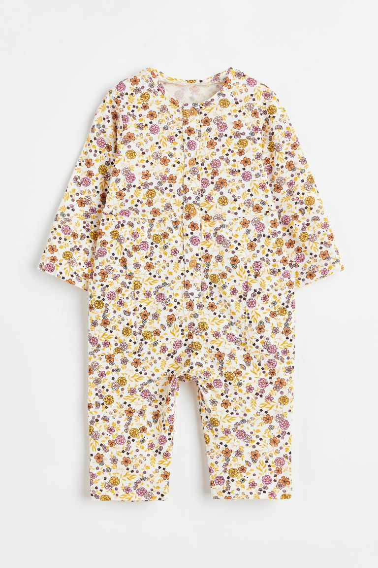 Patterned Cotton Romper Suit | H&M (US + CA)