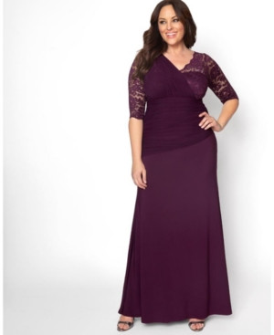 Kiyonna Women's Plus Size Soiree Evening Gown | Macys (US)