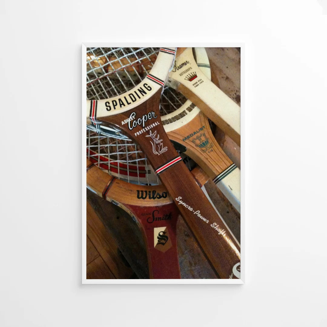 Vintage Tennis Rackets, Vintage Print, Photography Print, Lifestyle Print, Museum Quality Photo P... | Etsy (US)