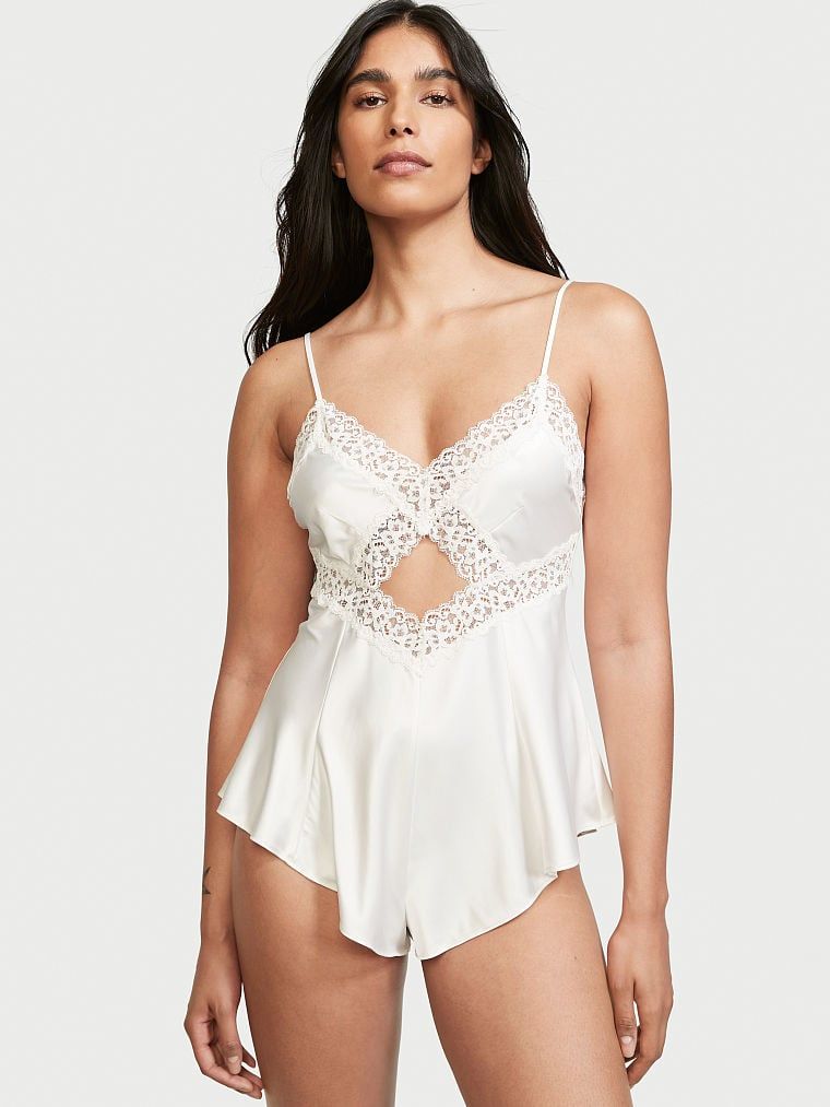 Satin & Lace Romper | Victoria's Secret (US / CA )