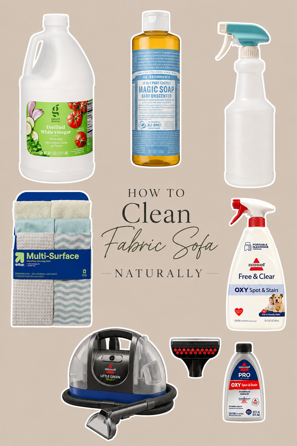 My go-to essentials for cleaning a fabric sofa naturally 🛋️✨ Gentle cleaners, microfiber cloths, stain remover, and a portable upholstery cleaner make refreshing the couch so much easier. Always spot-test first and follow your sofa’s care instructions.

#LTKFinds #SofaCleaning #CleaningEssentials #HomeCleaning #CleanHome #AmazonFinds #HomeCare 

 #LTKOver40 #LTKHome #LTKSaleAlert