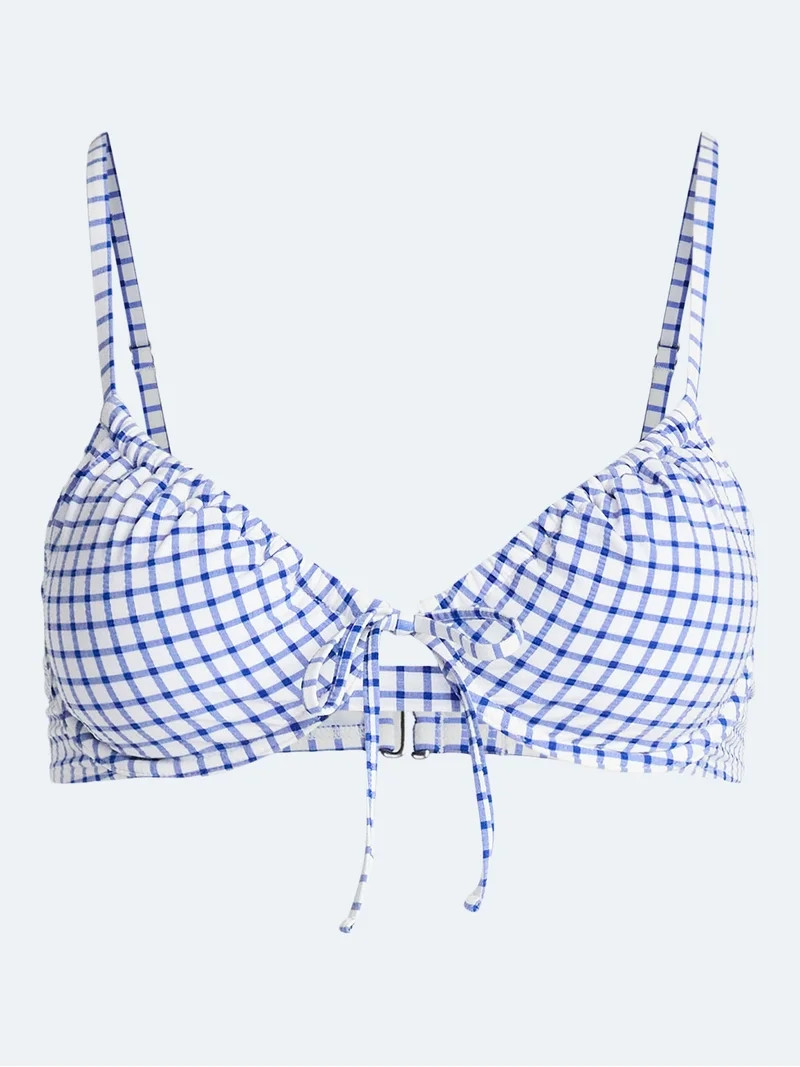 Free Assembly Women's and Women's Plus Cinched Underwire Bikini Top, Sizes XS-3X | Walmart (US)