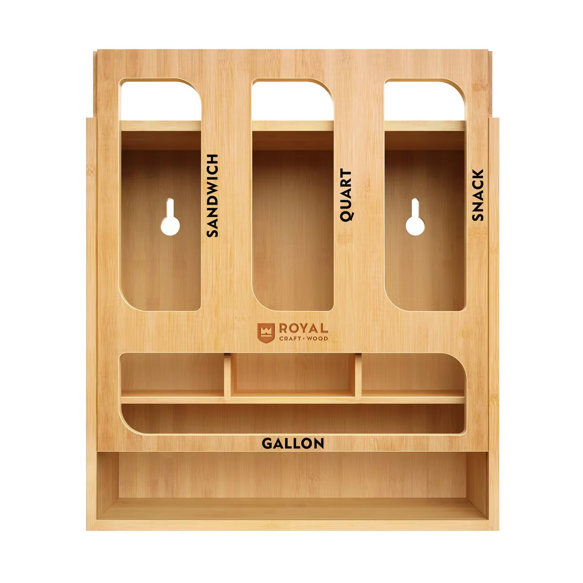 Royal Craft Wood Bamboo Ziplock Bag/Wrap Storage Organizer | Target
