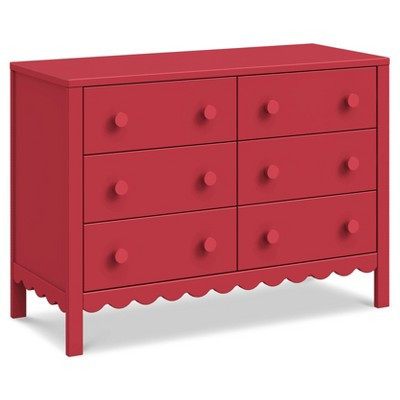 DaVinci Sammy Scallop 6 Drawer Dresser - Tomato Red | Target