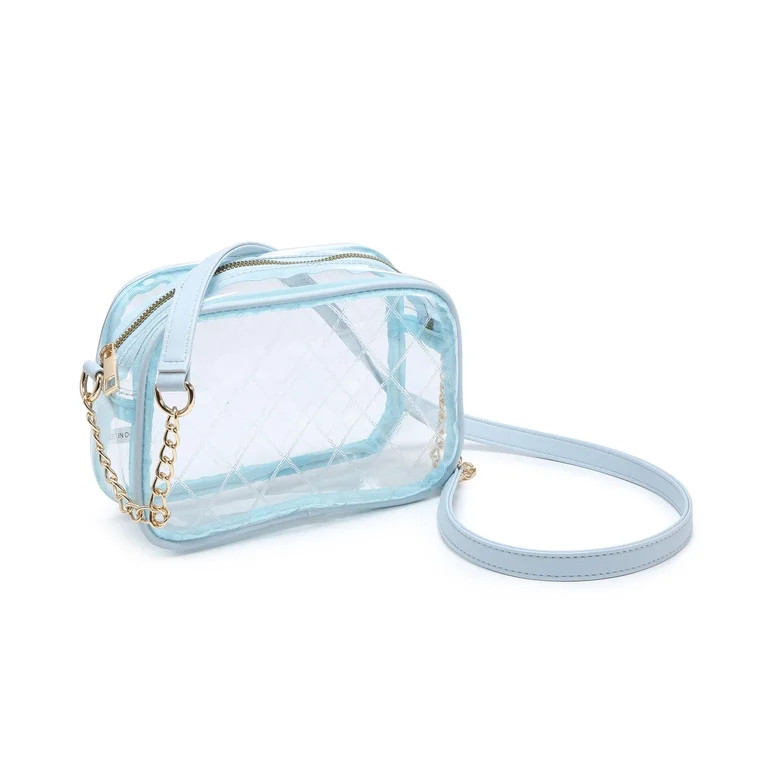 XB Clear Crossbody Purse Bags for Womens Transparent Grid Shoulder Bag for Stadium Concert Grads ... | Walmart (US)