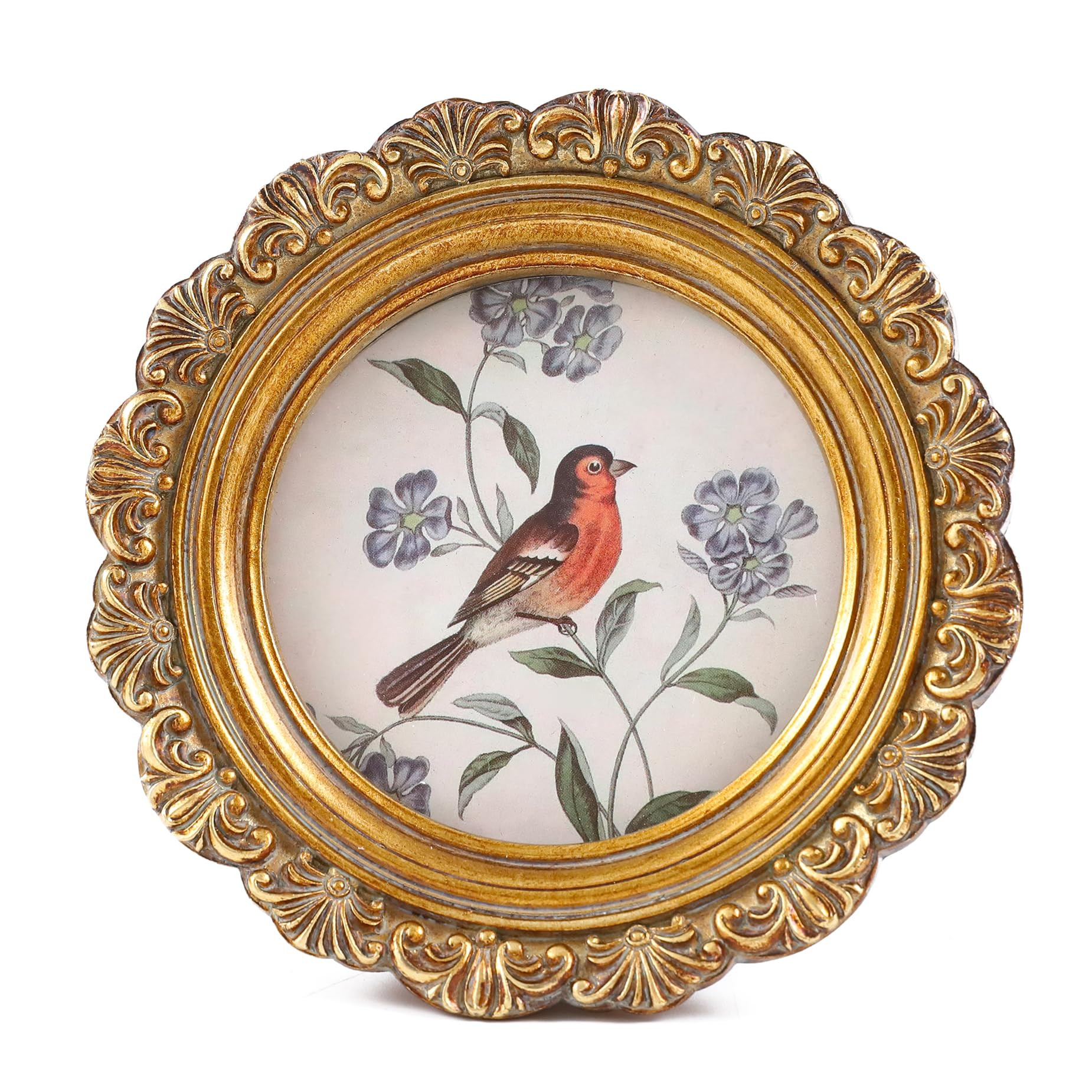 Vintage Picture Frames 3x3 Round Bronze Antique Picture Frames with Glass Front Handcrafted Rusti... | Amazon (US)