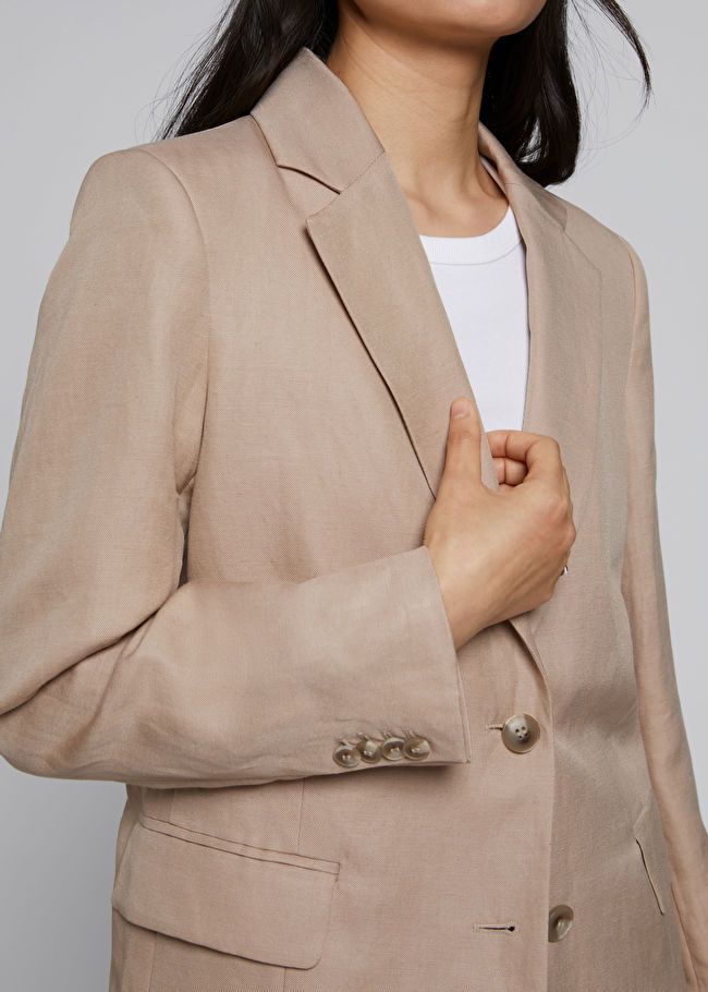 Relaxed Single-Breasted Silk Blazer | & Other Stories (EU + UK)