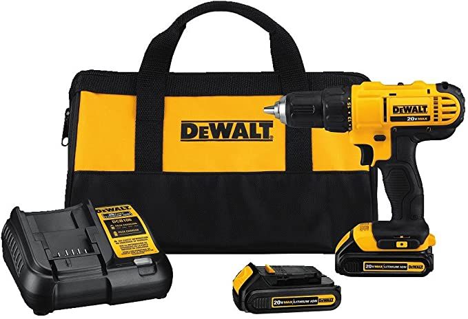 DEWALT 20V MAX Cordless Drill / Driver Kit, Compact, 1/2-Inch (DCD771C2) | Amazon (US)