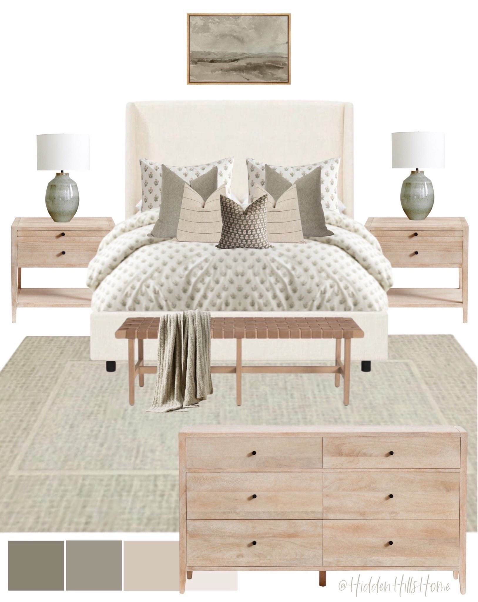 Green and neutral bedroom mood board, master bedroom design ideas, primary modern classic bedroom mood board #bed



#LTKSeasonal #LTKHome #LTKSaleAlert