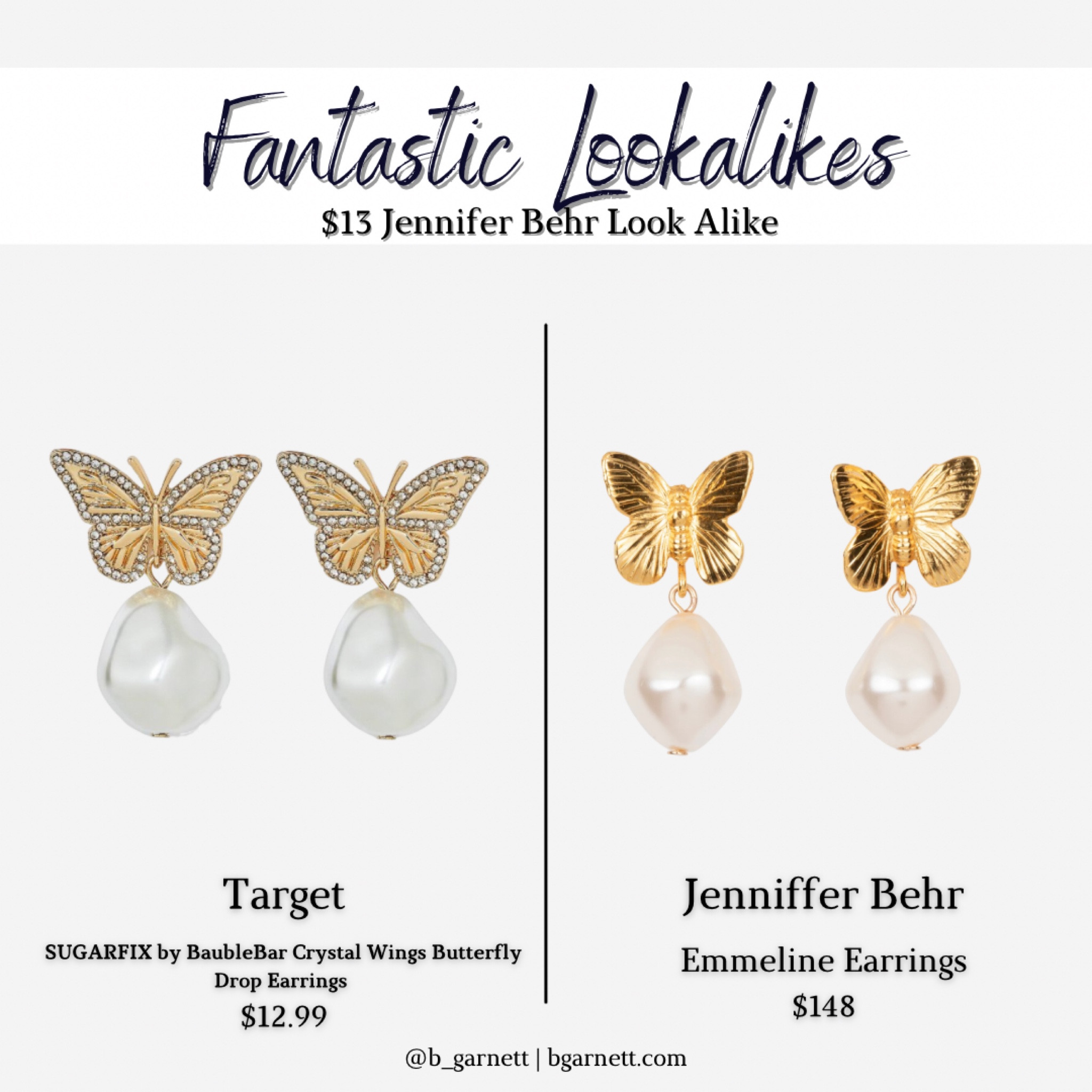 Baublebar deals butterfly earrings